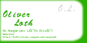oliver loth business card